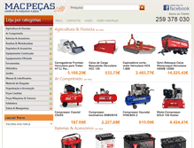 Tablet Screenshot of macpecas.com